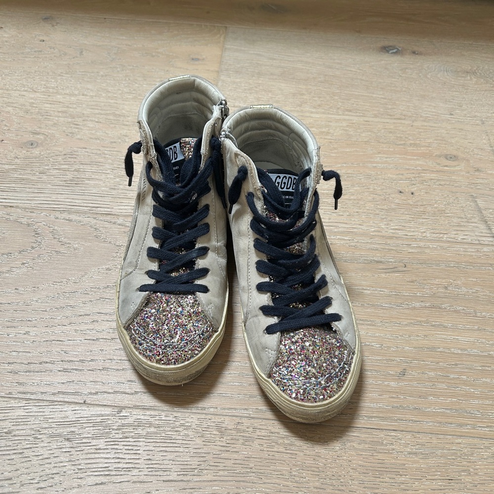 Golden Goose Glitter High-Top Sneakers
